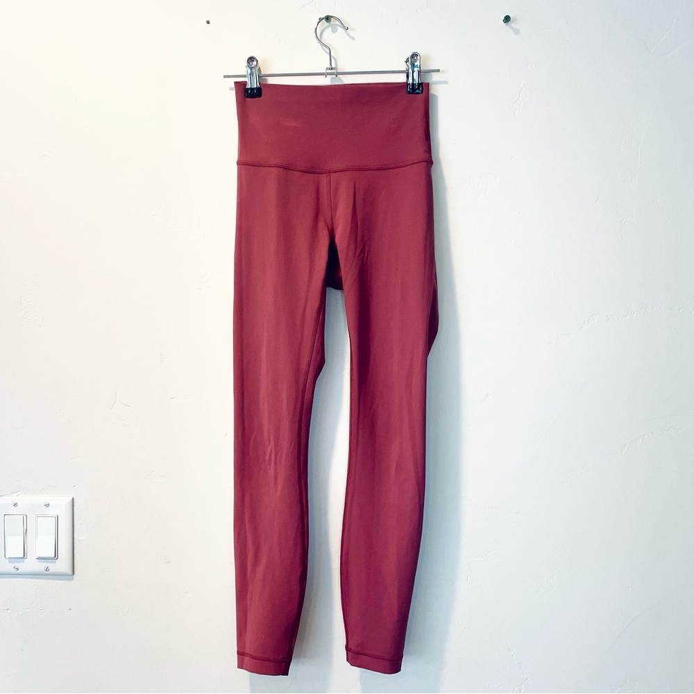 Lululemon Wunder Under Leggings Size 2 Burgundy